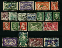 FRANCE - 1907-1925 - LOT DE 20 TIMBRES OBLITERES DIFFERENTS - Usati