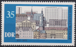 1975 DDR ** Mi:DD 2088, Sn:DD 1688, Yt:DD 1769, Sg:DD E1804, Weimar Gebäude - Neufs