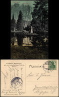 Ansichtskarte Neuruppin Goldfischteich - Statue 1905 - Neuruppin