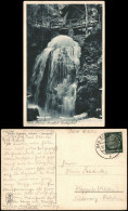 Ansichtskarte Rathen Amselfall  Elbsandsteingebirge 1937   Stempel BAD SCHANDAU - Rathen