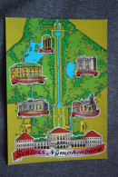 Schloss Nymphenburg- Map- Old Postcard - Maps