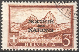 RARE Schweiz Suisse 1937: Dienst III Service SOCIÉTÉ DES NATIONS (SdN) Zu+Mi 56 Mit Eck-⊙ GENÈVE SOCIÉTÉ (Zu CHF 300.00) - Servizio