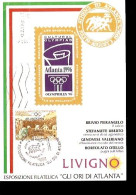 GLI ORI DI ATLANTA CARTOLINA CON ANNULLO SPECIALE LIVIGNO TIRATURA LIMITATA 1000 PEZZI - Zomer 1996: Atlanta