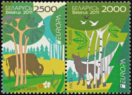 Belarus 2011, Europa CEPT - 2 V. MNH - 2011