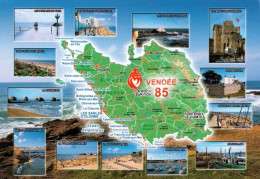 1 Map Of France * 1 Ansichtskarte Mit Der Landkarte - Département Vendée - Ordnungsnummer 85 * - Maps
