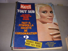 PARIS MATCH 1212 29.07.1972 EVELYN COVER GIRL ETCHEVERRY CHOU EN LAI ALAIN COLAS - Allgemeine Literatur
