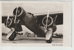 Vintage Rppc KLM K.L.M Royal Dutch Airlines Fokker F-XX Zilvermeeuw Aircraft - 1946-....: Era Moderna