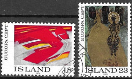 ISLANDA - 1975 - EUROPA - SERIE 2 VALORI - USATA ( YVERT 455\6 - MICHEL 502\3) - Used Stamps