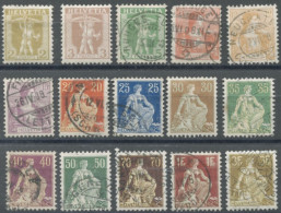 Suisse, N°113 à 127 - Neuf* Et Oblitérés - (F1620) - Used Stamps