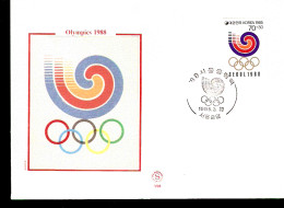 SEOUL 1988 ANNULLO SPECIALE FDC - Sommer 1988: Seoul