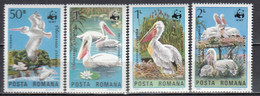 Romania 1984 - WWF: Dalmatian Pelicans, Mi-Nr. 4104/07, MNH** - Nuevos