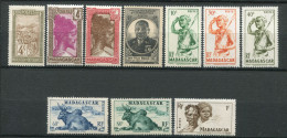 26424 Madagascar N°96,163, 289, 298, 300/2, 304/6** 1908-46 TB - Neufs