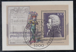 Deutschland Block 26 200. Todestag  Von Wolfgang Amadeus Mozart - Sonderstempel - 1991-2000