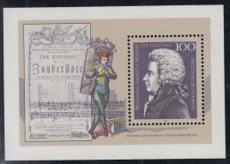 Deutschland Block 26 - 200. Todestag  Von Wolfgang Amadeus Mozart - Zauberflöte - 1991-2000