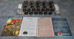 23 Pcs Mage Knight Rebellion - Orc Raiders + Rules & Dices Etc - Otros & Sin Clasificación