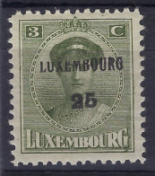 1925 LUXEMBOURG PREO Nr. 146  CHARLOTTE * MH Avec Curiosité " Défaut En Haut De L'impression " ; Voir 2 Scans! LOT 286 - Preobliterati