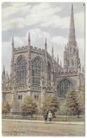 Coventry Cathedral From The E By A R Quinton Salmon 2935 Postmark 1929 - Quinton, AR