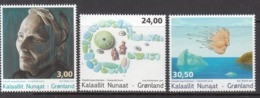 2014 Greenland Contemporary Art Complete Set Of 3 MNH @ BELOW Face Value - Ungebraucht