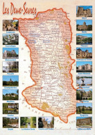 1 Map Of France * 1 Ansichtskarte Mit Der Landkarte - Département  Deux-Sèvres - Ordnungsnummer 79 * - Maps
