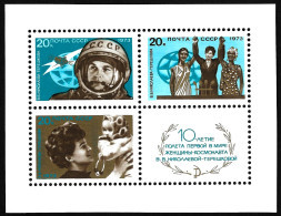 USSR 1973 SPACE MNH GAGARIN Soviet Union 20k. Space Gagarin 10th Flight Tereshkova MNH Stamp Mi. Block # - Colecciones