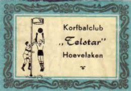 Dutch Matchbox Label, Hoevelaken - Gelderland, Korfbalclub Telstar, Sport, Holland, Netherlands - Boites D'allumettes - Etiquettes