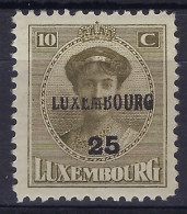 1925 LUXEMBOURG PREO Nr. 150  CHARLOTTE ** MNH Avec Curiosité " Défaut En Haut De L'impression " ; Voir 2 Scans! LOT 286 - Precancels