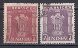 Inde  - Timbre De Service  Y&T N°  32  Et  33  Oblitéré - Dienstzegels