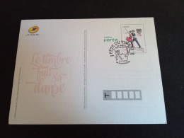 FRANCE  ENTIER POSTAL FETE DU TIMBRE OBLIERATION 1er JOUR  MONTPELLIER 2014 - Tarjetas Cartas
