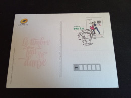 FRANCE  ENTIER POSTAL FETE DU TIMBRE OBLIERATION 1er JOUR  MONTPELLIER 2014 - Kaartbrieven