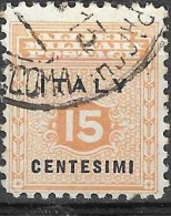 ITALIA- OCCUPAZIONE ANGLO-AMERICANA - SICILIA - 1943 - CENT. 15 - USATO (YVERT 1 ) - Anglo-american Occ.: Sicily