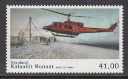 2014 Greenland Helicopter Aviation Complete Set Of 1 MNH @ 85% Face Value - Neufs