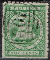 Guyane Anglaise - 1863 - Y&T N° 31 Oblitéré. Dents Coupées Dans Le Bas Et à Gauche. - British Guiana (...-1966)