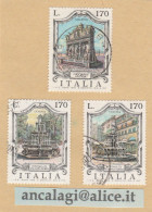 USATI ITALIA 1976 - Ref.0372A "FONTANE D'ITALIA" Serie Di 3 Val. - - 1971-80: Used