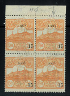 P2971 B - SAN MARINO YVERT 46 A IN BLOCK OF FOUR WITH 3 NORMAL ONES, MNH - Unused Stamps