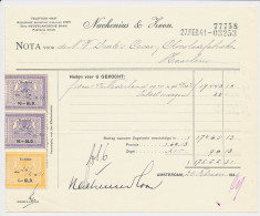 Beursbelasting 1.- GLD. / 10.- GLD. Den 19.. - Amsterdam 1941 - Revenue Stamps