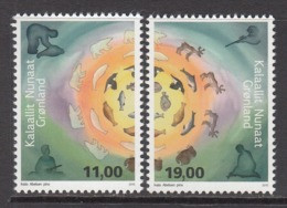 2015 Greenland Hunter's Life  Complete Set Of 2 MNH @ 75% Face Value - Nuevos