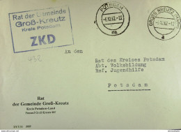 Fern-Brf Mit ZKD-Kastenstpl."Rat Der Gemeinde Groß-Kreutz Kreis Potsdam" GROSS KREUTZ (MARK) 5.12.62 Nach Potsdam - Covers & Documents