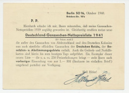 Postcard / Postmark Deutsches Reich / Germany 1940 Wrong Stationery Dealer - WW2 (II Guerra Mundial)