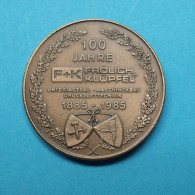 Bronzemedaille 100 Jahre Fröhlich + Klüpfel Maschinenbau Vz (BB091 - Non Classés