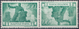 Hongrie 1945 MI 833 MH * Tête-bêche Reconstruction (K4) - Unused Stamps