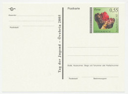 Postal Stationery Austria 2005 Mineral - Pyrop - Otros & Sin Clasificación
