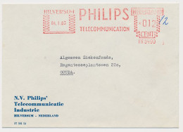 Meter Cover Netherlands 1963 Philips Telecommunication - Hilversum - Telecom