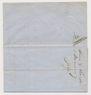 Nijmegen 1 1/2 C. Drukwerk Driehoekstempel 1861 - Revenue Stamps