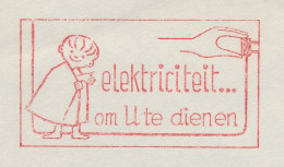 Meter Cover Netherlands 1962 Electricity ... To Serve You - Middelburg - Electricidad