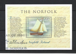 Norfolk 1998 Construction Of 'The Norfolk' Bicentenary  S/S Y.T. BF 29  (0) - Ile Norfolk