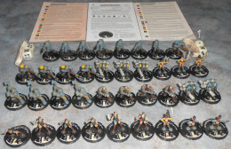 37 Pcs Mage Knight Rebellion - Black Powder Rebels + Rules & Dices Etc - Other & Unclassified