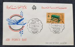 Egypt UAR Palestine Air Force Day 1965 Aviation Airplane (stamp FDC) - Brieven En Documenten