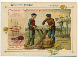 Biscuits PERNOT - Terre Neuve, Tranchage Et Séchage De La Morue - Pernot