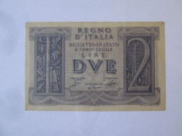 Italy 2 Lire 1939 UNC Banknote See Pictures - Italië – 2 Lire