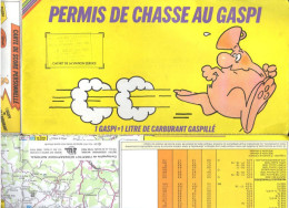 Carte Chasse Aux Gaspi 1979 échelle 1/1.000.000 - Strassenkarten